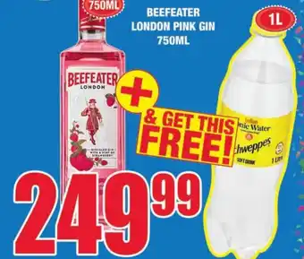 Boxer Liquors Beefeater London Pink Gin 750 ml offer