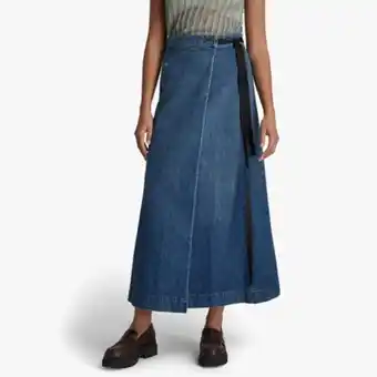 G-star women's a-line maxi wrap skirt