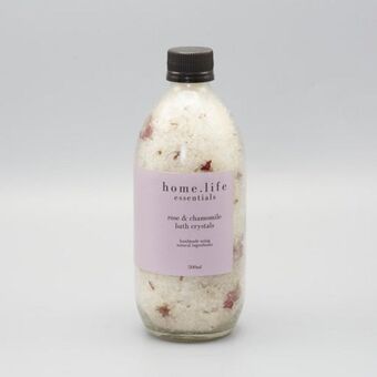 Whitehouse Home.life essentials rose & chamomile bath crystals offer