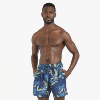Mkm navy floral print swimshorts