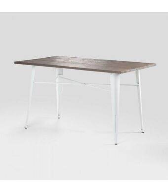 Cielo Clement metal dining table - white offer