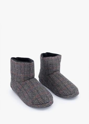 Woolworths Check bootie slippers offer