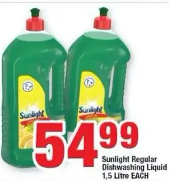 OK Foods Sunlight Regular Dishwashing Liquid 1,5L offer