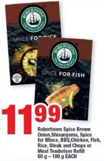 OK Foods Robertsons Spice Brown Onion, Shisanyama, Spice for Mince offer