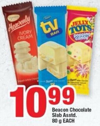 OK Foods Beacon Chocolate Slab Asstd 80g offer