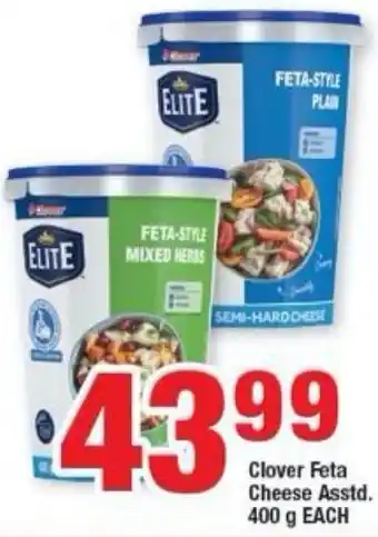 OK Foods Clover Feta Cheese Asstd 400g offer
