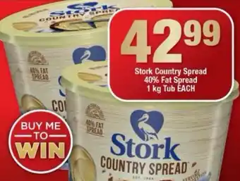 OK Foods Stork Country Spread 40% Fat Spread 1kg offer