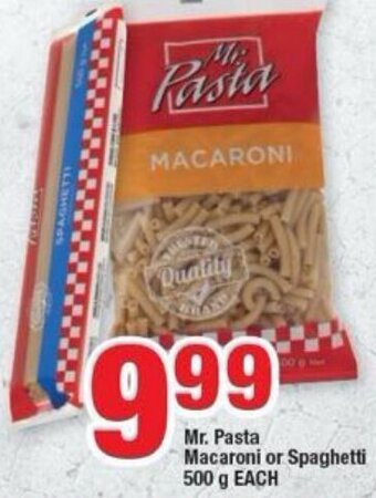 OK Foods Mr. Pasta Macaroni or Spaghetti 500g offer