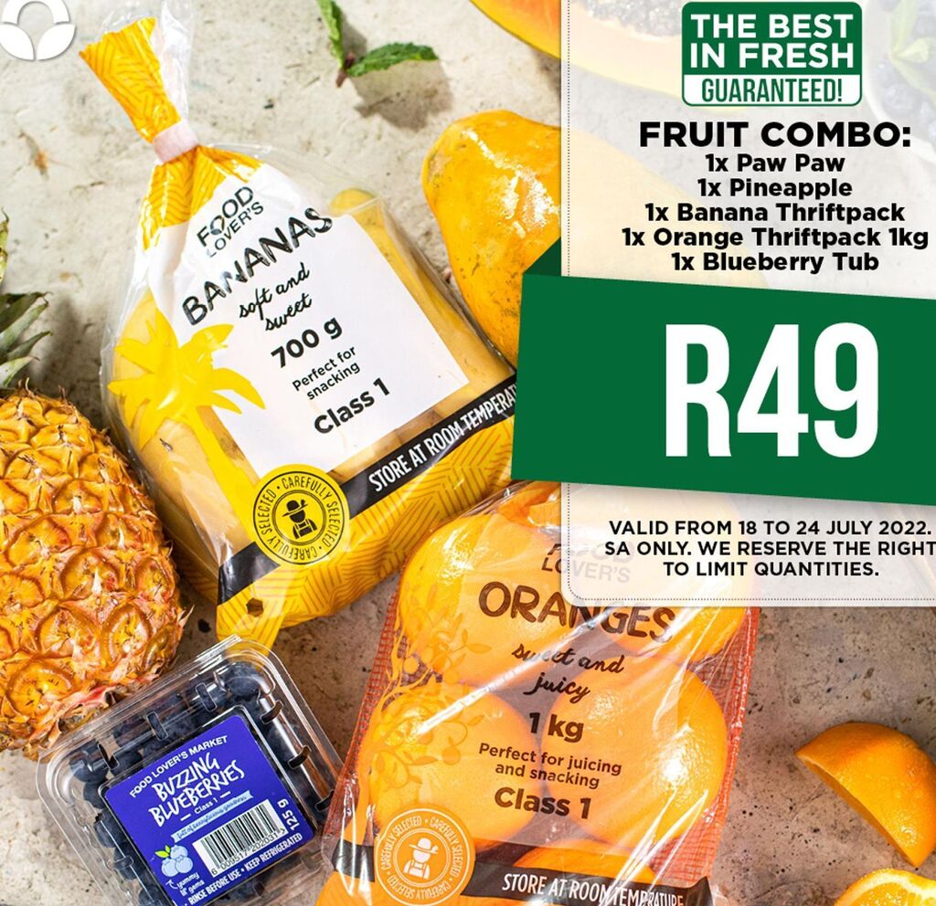 Fruit combo offer at Food Lover's Market