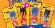 Game Bic Orange Fine 4 + 3 Free Pack Or Bic Crystal XLife Fine 4 + 3 Free Pack Black Or Blue-Each offer
