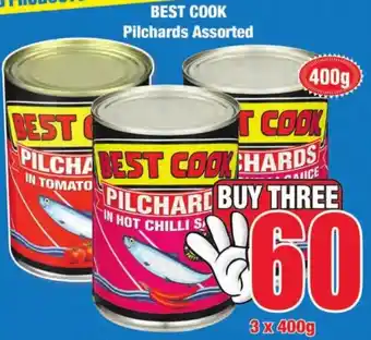Boxer Superstores Best Cook Pilchards Assorted 3 x 400g offer