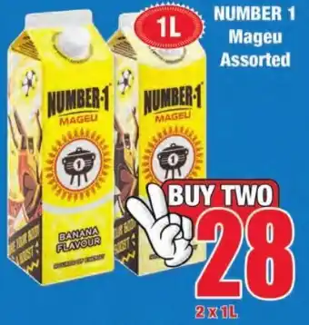 Boxer Superstores Number 1 Mageu Assorted 2 x 1L offer