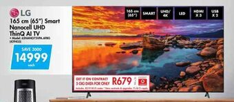 Makro LG 165cm (65") Smart NanoCell UHD Thinq AI TV offer