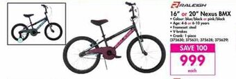 Makro Raleigh 16" or 20" Nexus BMX offer