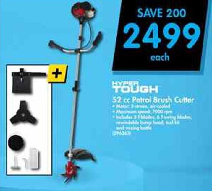 Hyper Tough 52cc Petrol Brush Cutter offer at Makro