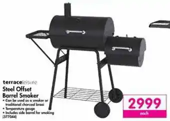 Makro Terrace Leisure Steel Offset Barrel Smoker offer