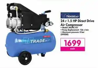 Makro Tradeair 24L 1.5HP Direct Drive Air Compressor offer