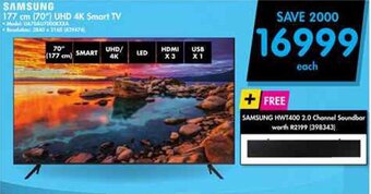 Makro Samsung 177cm (70") UHD 4K Smart TV offer