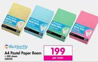 Makro Butterfly A4 Pastel Paper Ream 500 sheets offer