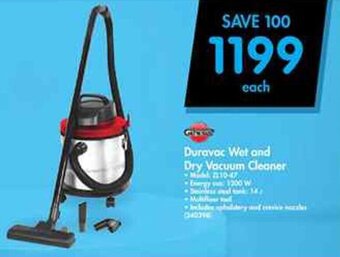 Makro Genesis Duravac Wet and Dry Vacuum Cleaner offer