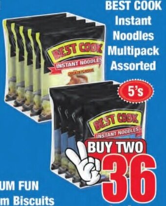 Boxer Superstores Best Cook Instant Noodles Multipack Assorted 5's offer