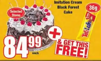 Boxer Superstores Imitation Cream Black Forest Cake 36g offer