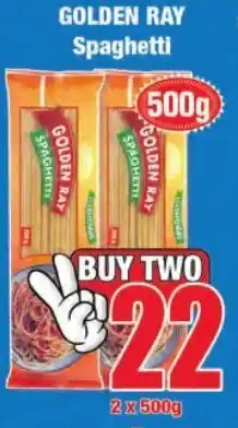 Boxer Superstores Golden Ray Spaghetti 2x500g offer