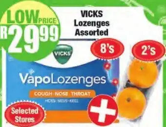 Boxer Superstores Vicks Lozenges Assorted 8's offer