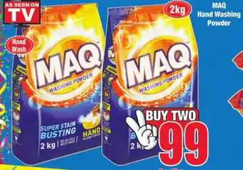 Boxer Superstores Maq Hand Washing Powder 2x2kg offer