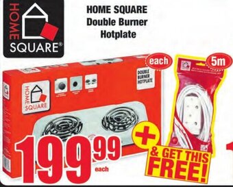 Boxer Superstores Home Square Double Burner Hotplate offer