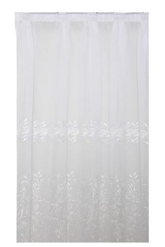 Sheet Street Embroidered taped sheer curtain l218xw230cm offer