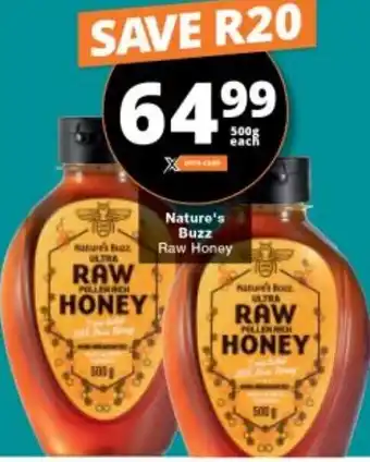 Checkers Nature's Buzz Raw Honey 500g offer