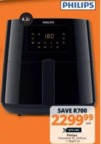 Checkers Philip Essential XL Airfryer 1,2kg 6,2L offer