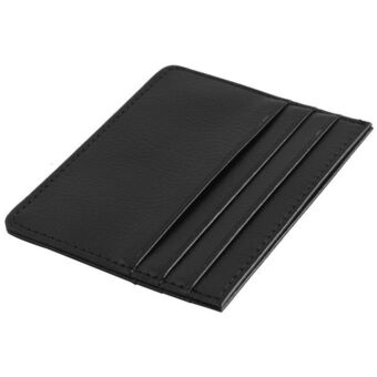 Marco double sided card holder with money pocket wallet - black