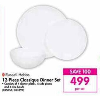 Russell Hobbs 12-Piece Classique Dinner Set