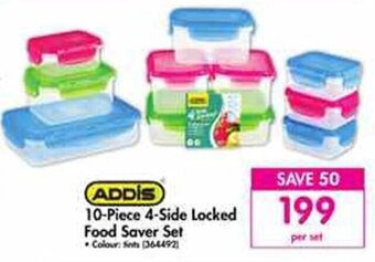 Makro Addis 10-Piece 4-Side Locked Food Saver Set offer