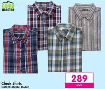 Makro Camp Master Check Shirts offer