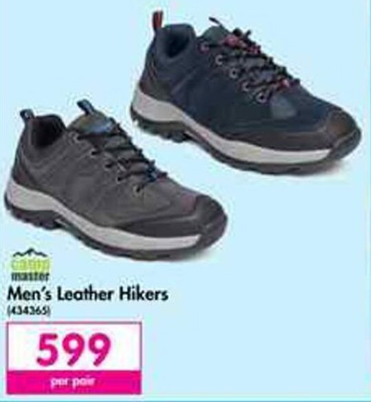 Camp Master Men's Leather Hikers offer at Makro