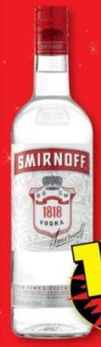 Smirnoff 1818 Original / Infusions Vodka 750ml