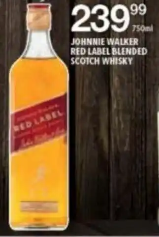 Shoprite Johnnie Walker Red Label Blended Scotch Whisky 750ml offer