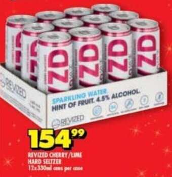 Shoprite Revized Cherry / Lime Hard Seltzer 12 x 330ml offer