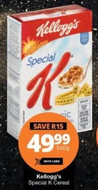 Checkers Kellogg's Special K Cereal 500g offer