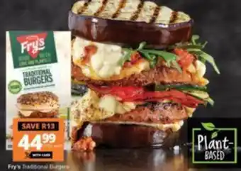 Checkers Fry's Traditional Burgers offer