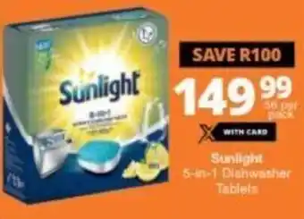 Checkers Sunlight 5-in-1 Dishwasher Tablets offer