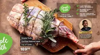 Checkers Simple Truth Leg of Lamb per kg offer