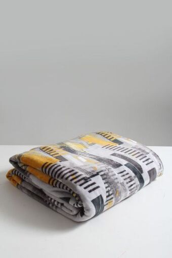 Sheet Street Printed flannel blanket l180xw200cm offer