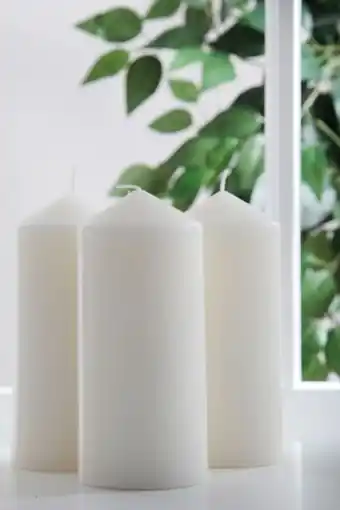 3 pack medium pillar candles
