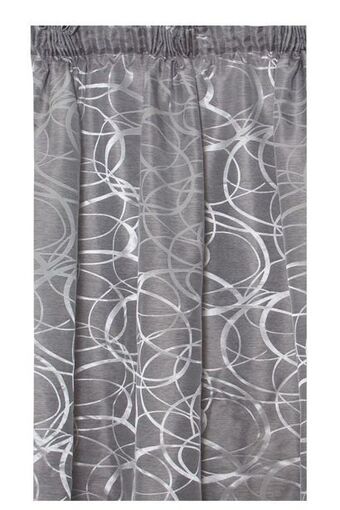Sheet Street 2 pack scribble jacquard unlined curtain l218xw140cm offer