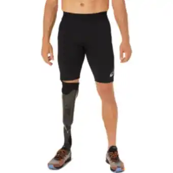 Men's asics fujitrail sprinter black short tights