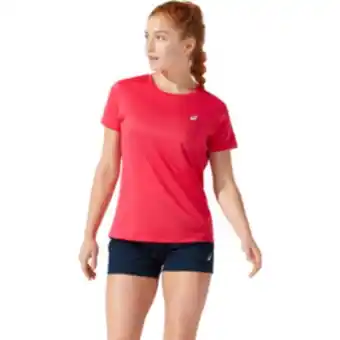 Women's asics core short sleeve pink tee